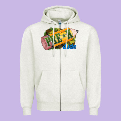 Pre -k Zipper Hoodie Designed By Ranaportraitstore