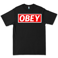 Black obey Premium Tee - linhVisuals