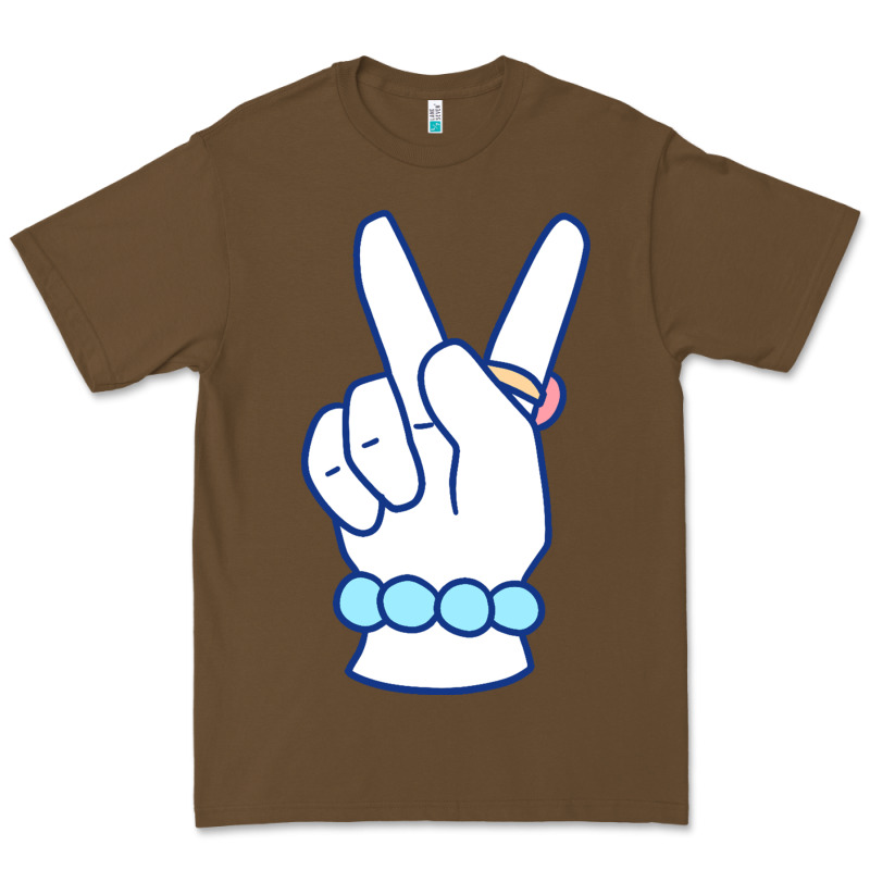 Girl Peace Sign Premium Tee by linhVisuals | Teevron