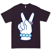 Plum girl peace sign Premium Tee - linhVisuals