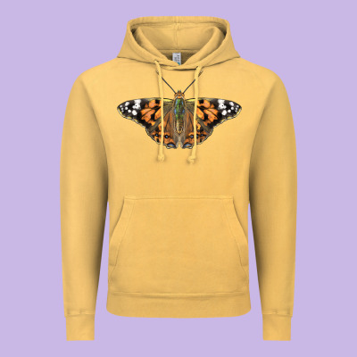 Painted Lady Vintage Hoodie Designed By Lillyallendesigns