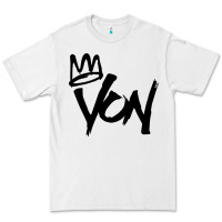 White KING VON Premium Tee - linhVisuals
