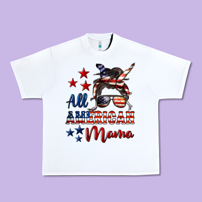 All American Mama Urban Heavy Tee Designed By Lillyallendesigns