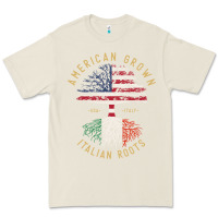 Bone american grown italian roots italy flag vintage tree Premium Tee - linhVisuals