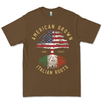 Cacao american grown italian roots italy flag vintage tree Premium Tee - linhVisuals