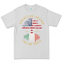 Dove Grey american grown italian roots italy flag vintage tree Premium Tee - linhVisuals