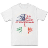 White american grown italian roots usa italy flag tree Premium Tee - linhVisuals