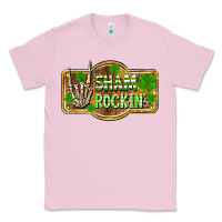 Bubblegum Pink Shamrockin' St. Patrick's Day Classic Tee - OliviaCreatesArt