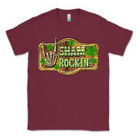 Burgundy Shamrockin' St. Patrick's Day Classic Tee - OliviaCreatesArt