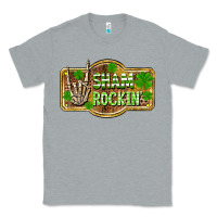 Heather Grey Shamrockin' St. Patrick's Day Classic Tee - OliviaCreatesArt