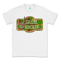White Shamrockin' St. Patrick's Day Classic Tee - OliviaCreatesArt