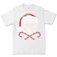 White bah humbug skull santa hat christmas funny quote Premium Tee - linhVisuals
