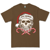 Cacao bah humbug skull santa hat christmas funny quote Premium Tee - linhVisuals