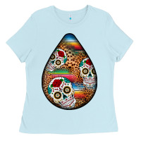 Baby Blue mexican teardrop  2 Ladies Tee - BundleAndBundleShop