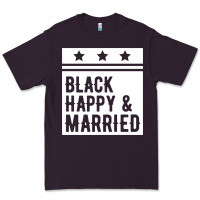 Plum black happy & married funny wedding gifts Premium Tee - linhVisuals