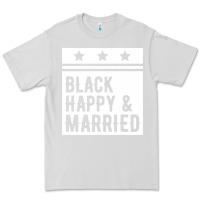 Dove Grey black happy & married funny wedding gifts Premium Tee - linhVisuals