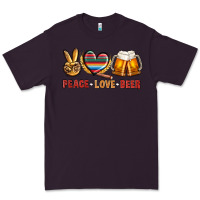 Plum peace love beer bbs Premium Tee - BundleAndBundleShop