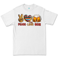 White peace love beer bbs Premium Tee - BundleAndBundleShop
