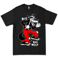 Black big bad wolf Premium Tee - linhVisuals