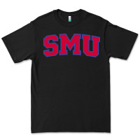 Black The SMU Athletics wordmark Premium Tee - linhVisuals