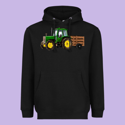 Farm Tractor Heavyweight Hoodie Designed By Ranaportraitstore