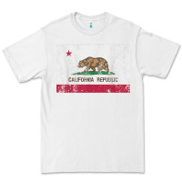 White california flag womens mens heavy distressed vintage gift t shirt Premium Tee - linhVisuals