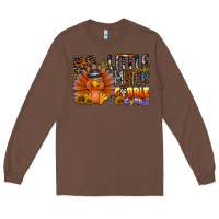 Chestnut little mister gobble gobble Long Sleeve Tee - CowhideDigitalArt