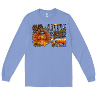 Colony Blue little mister gobble gobble Long Sleeve Tee - CowhideDigitalArt