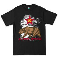 Black california republic communist kalifornia t shirt Premium Tee - linhVisuals