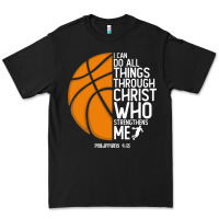 Black christian basketball i can do all things through christ philippians 41 Premium Tee - linhVisuals