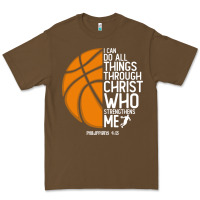 Cacao christian basketball i can do all things through christ philippians 41 Premium Tee - linhVisuals
