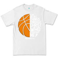 White christian basketball i can do all things through christ philippians 41 Premium Tee - linhVisuals
