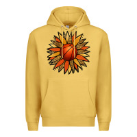 Antique Gold Basketball Sunflower Premium Hoodie - Jasminsmagicworld