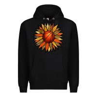 Black Basketball Sunflower Premium Hoodie - Jasminsmagicworld