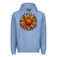 Colony Blue Basketball Sunflower Premium Hoodie - Jasminsmagicworld