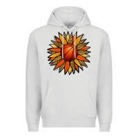 Dove Grey Basketball Sunflower Premium Hoodie - Jasminsmagicworld