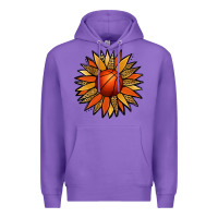 Purple Basketball Sunflower Premium Hoodie - Jasminsmagicworld