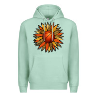 Seafoam Basketball Sunflower Premium Hoodie - Jasminsmagicworld