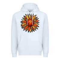 White Basketball Sunflower Premium Hoodie - Jasminsmagicworld