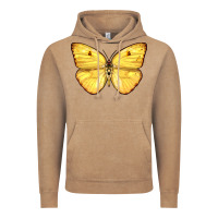 Vintage Coffee Cloudless Sulphur Butterfly Vintage Hoodie - LillyAllenDesigns