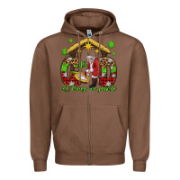 Chestnut with god all things are possible santa baby jesus Zipper Hoodie - Jasminsmagicworld
