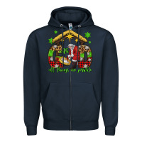 Navy with god all things are possible santa baby jesus Zipper Hoodie - Jasminsmagicworld