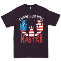 Plum crawfish boil master american  flag us big red lobster design Premium Tee - linhVisuals