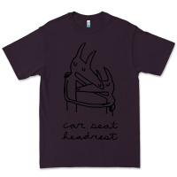 Plum Car Seat Headrest Premium Tee - linhVisuals