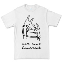 White Car Seat Headrest Premium Tee - linhVisuals