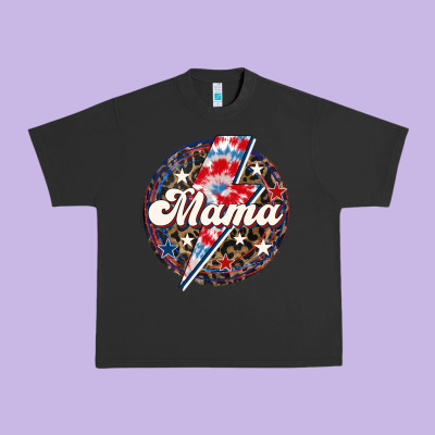 Western Mama Patriotic 4th Of July Urban Heavy Tee Designed By Lillyallendesigns