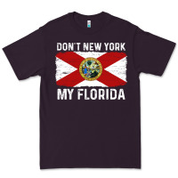 Plum don't new york my florida vintage flag funny saying gift Premium Tee - linhVisuals