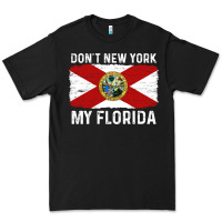 Black don't new york my florida vintage flag funny saying gift Premium Tee - linhVisuals