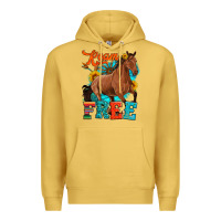 Antique Gold roam free galloping Premium Hoodie - Artiststas