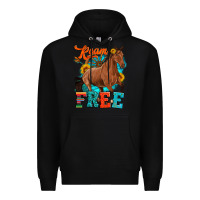 Black roam free galloping Premium Hoodie - Artiststas